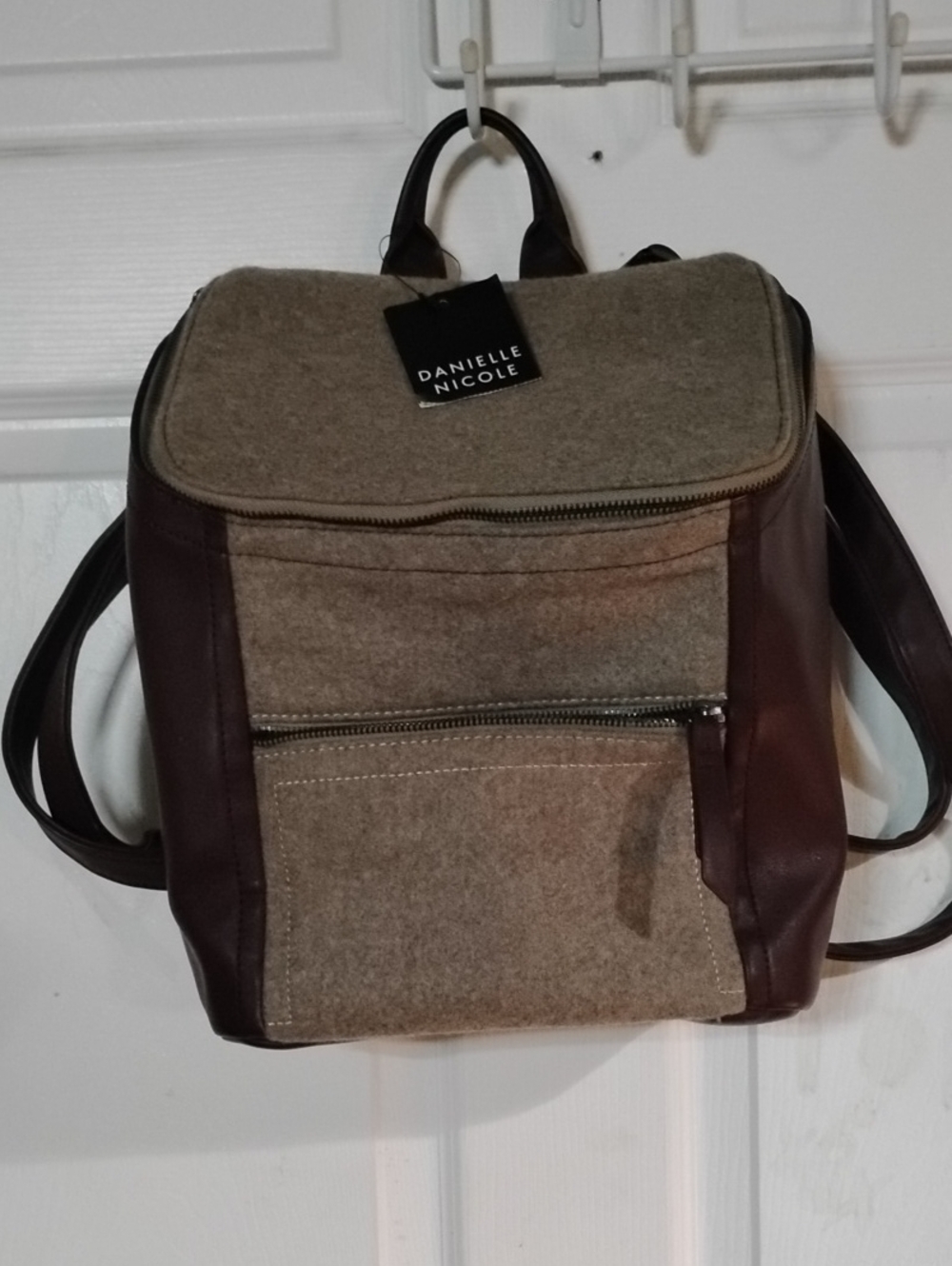 Danielle Nicole Brown & Beige Men's Backpack